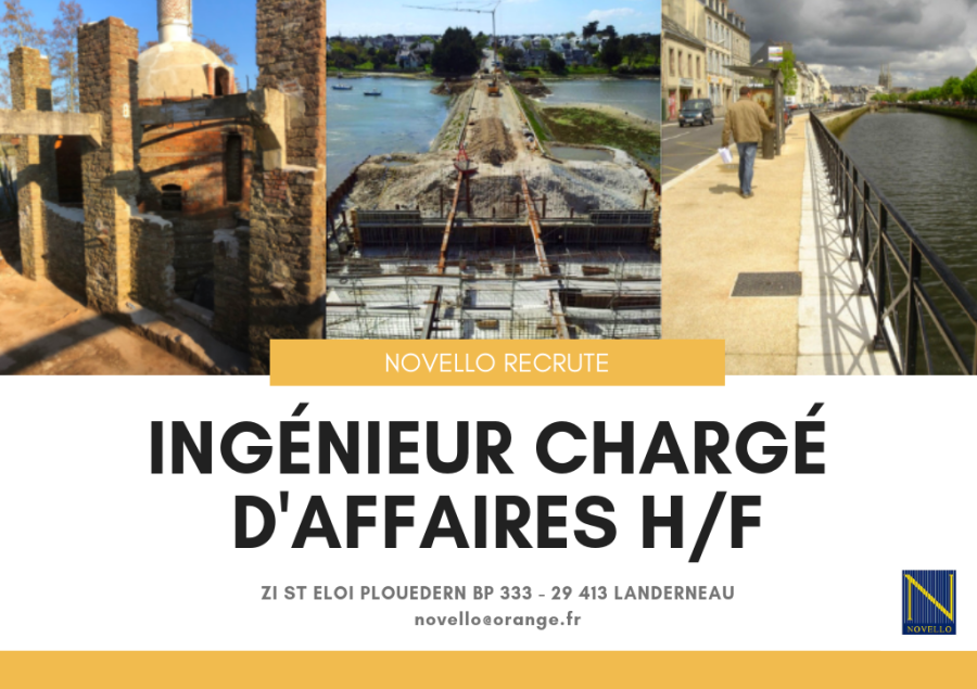 novello btp landerneau recrute ingenieur charge d'affaires